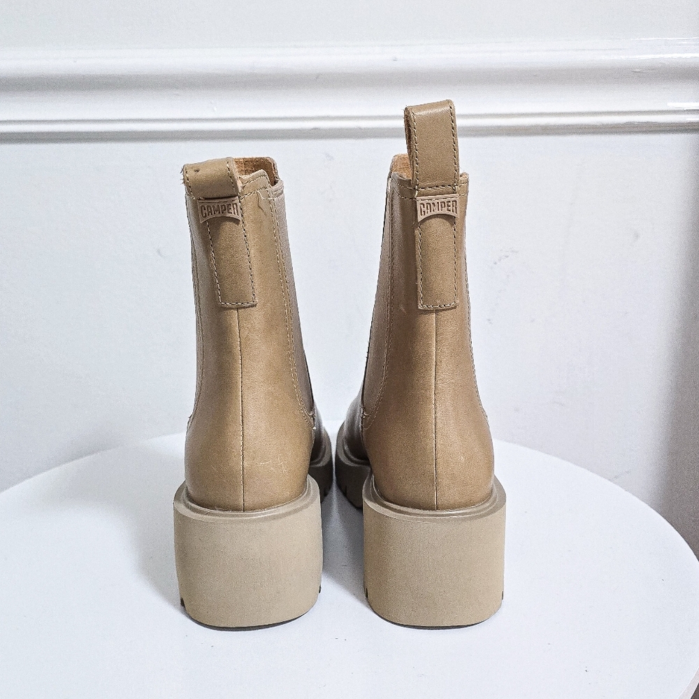 Camper Milah beige Chelsea leather boots size 38 - Picture 5 of 11